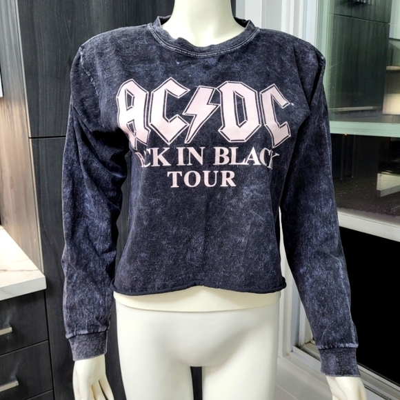 ACDC - Pale Crop tops t-shirt - Picture 1 of 7
